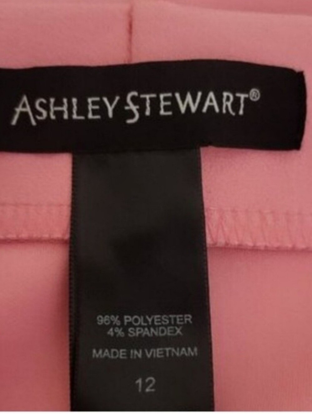 Ashley Stewart Pink Pencil Skirt Size 12 Career Workwear With Stretch - Picture 5 of 5